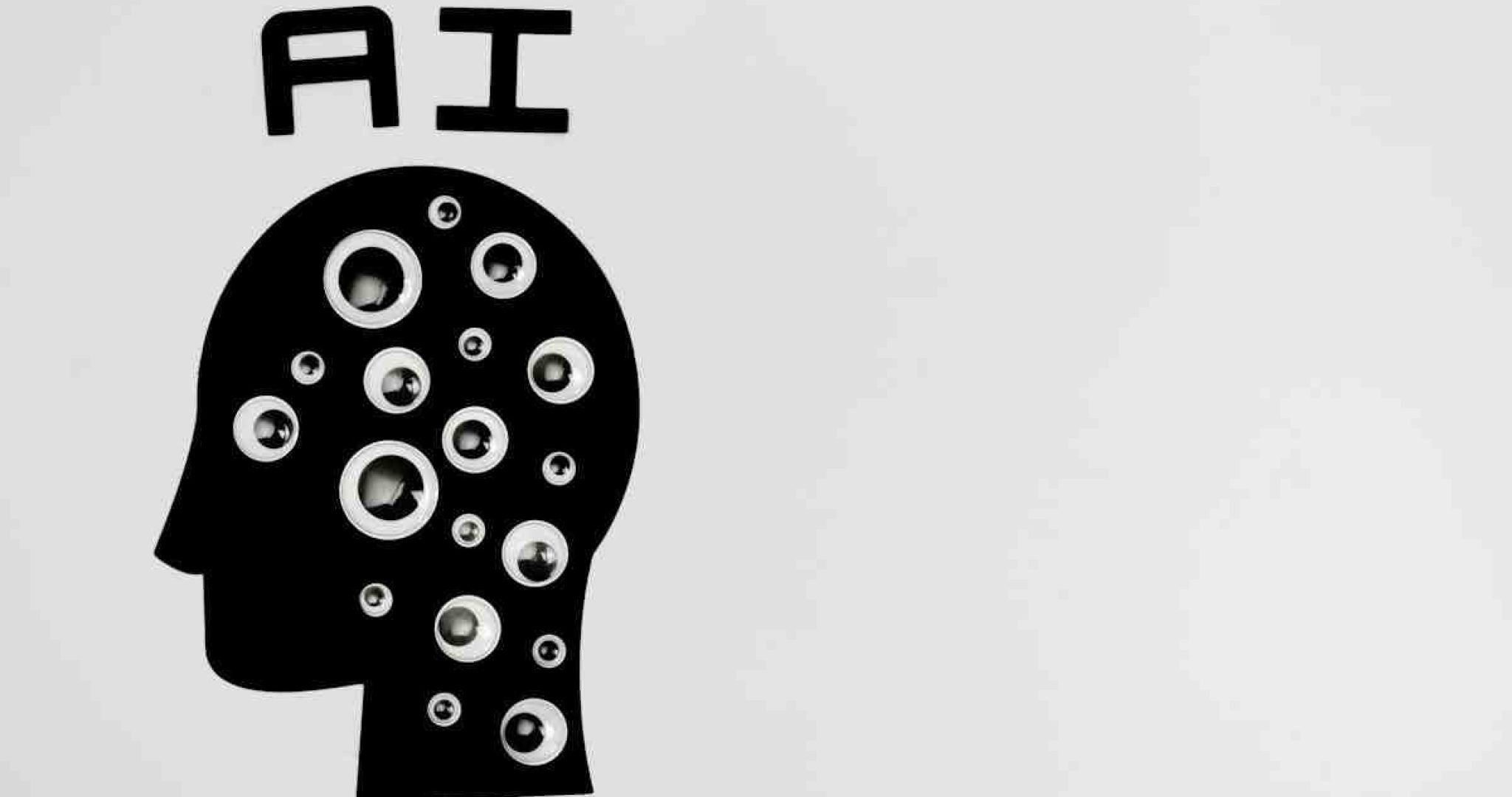 Abstract AI illustration with digital elements representing artificial intelligence in social media