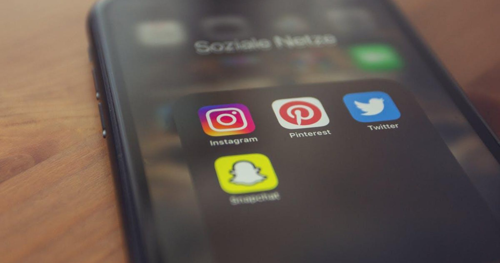 Social Media Apps on Phone