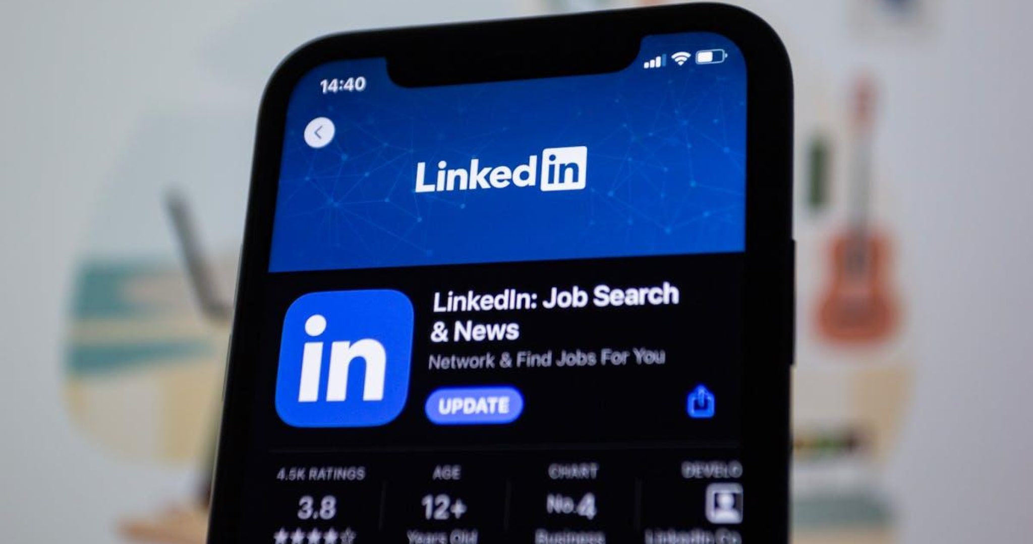 LinkedIn App on Smartphone