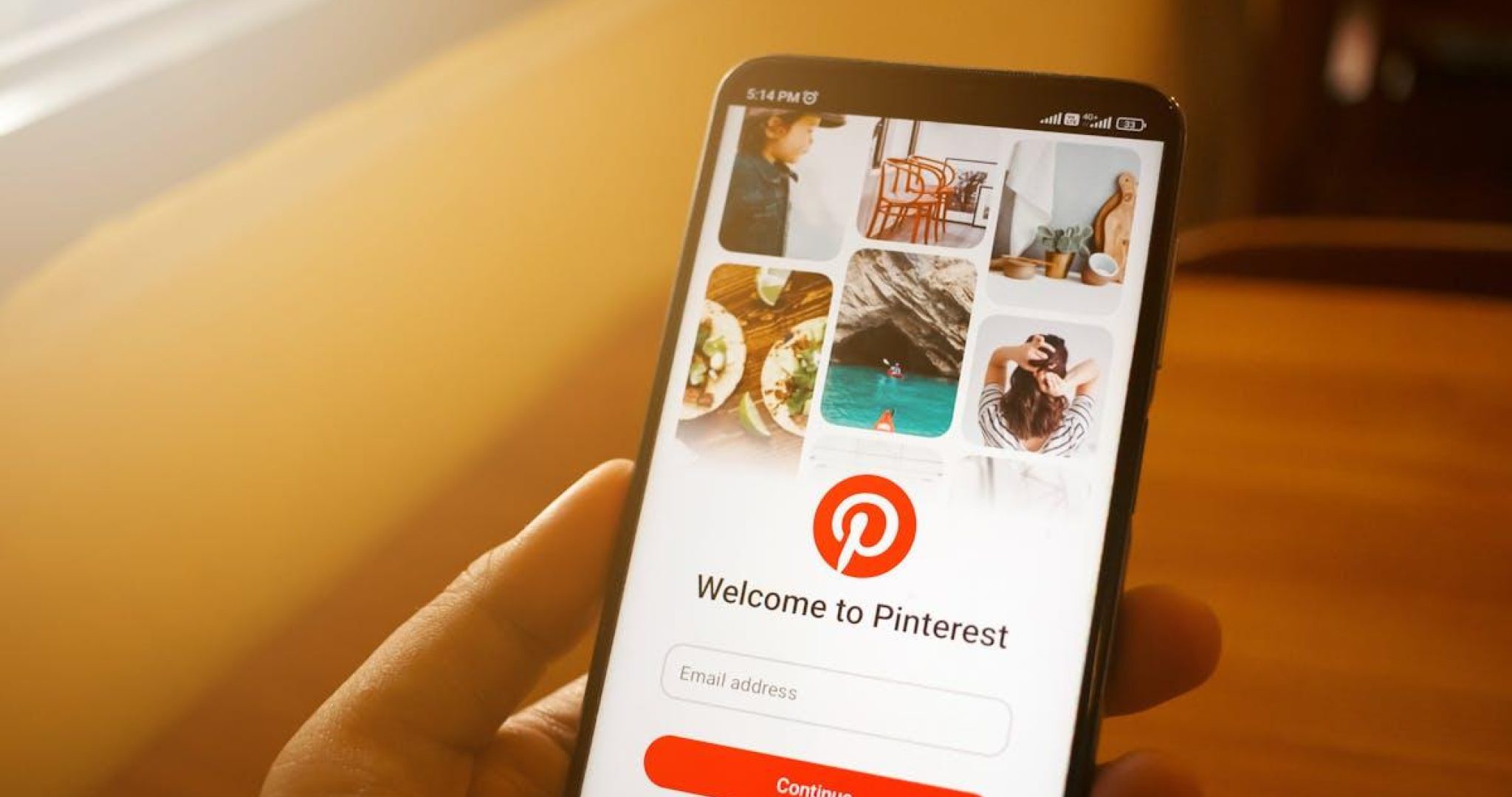 Pinterest on Smartphone