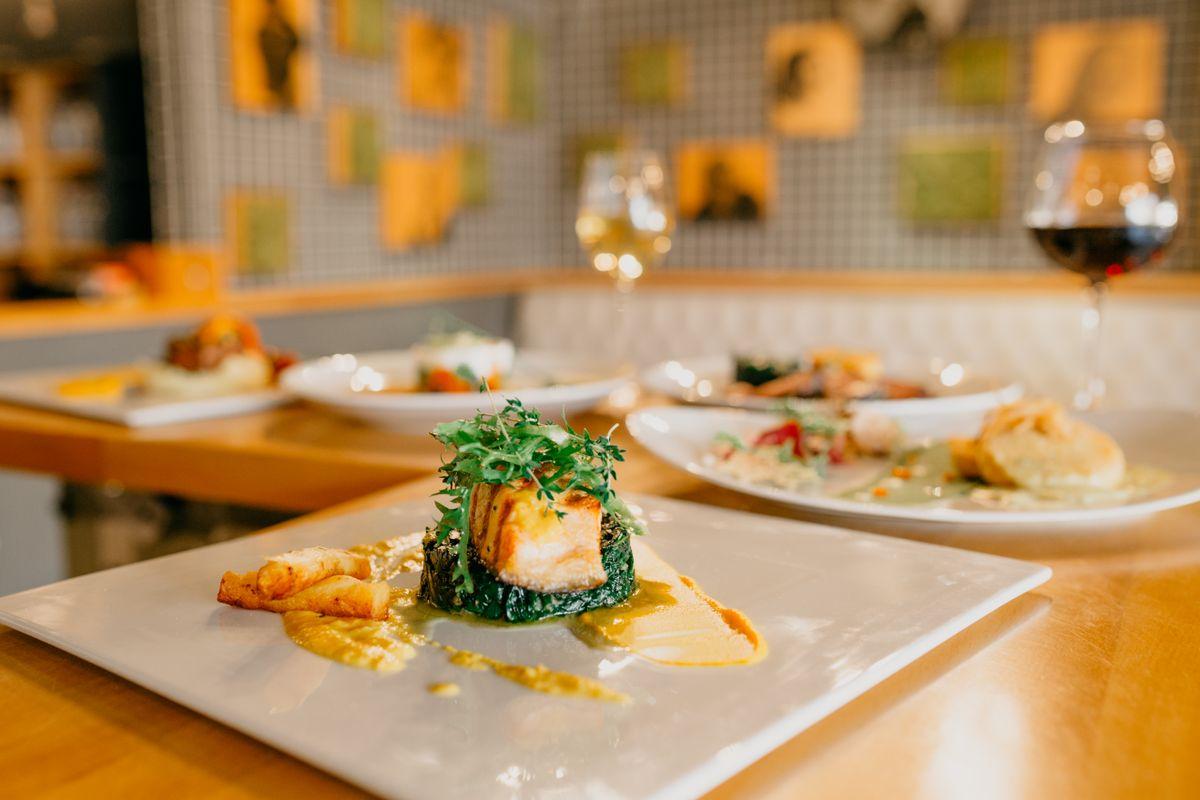 Restaurant social media content being created with AI assistance